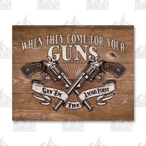 Ammo First Tin Sign