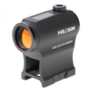 Holosun Elite 2 MOA Dot Night Vision Compatible Solar/Battery Green Dot Sight, Black, HE403C-GR Elite