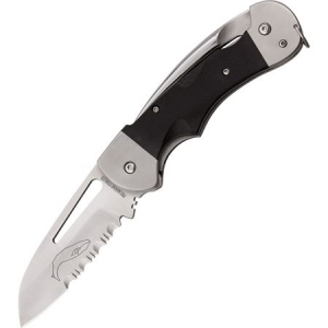 Myerchin B300P Generation 2 Captain Pro Part Serrated Sheepsfoot Linerlock Folding Pocket Knife