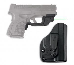 Crimson Trace LaserGuard Green Laser Sight for Springfield XD-S, 3.3/4.0, w/Blade Tech IWB Holster, LG-469G-HBT