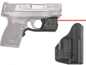 Crimson Trace Laserguard Pro Red Laser / 150 lumen LED white light for Smith and Wesson M/P 45 Shield w/ BladeTech IWB Holster, LL-808-HBT