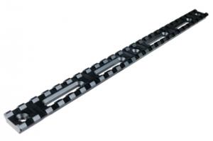 Lion Gears Tactical 25-Slot Picatinny Rail Mount, 10in Long, Black, Long, BM25S