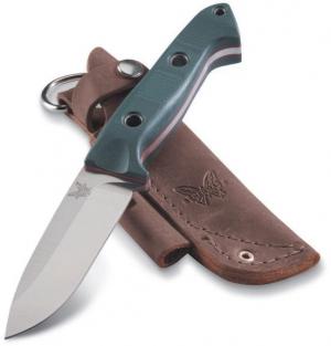 Benchmade 162 Bushcrafter by Sibert Design Fixed Blade Knife, Plain Edge 162