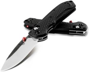 BENCHMADE Freek Folding Knife 3.6" Drop Point Plane Blade - Carbon Fiber Handle