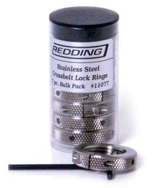 Redding Reloading Crossbolt Die Lock Ring, Stainless Steel, 7 Pack, 11077