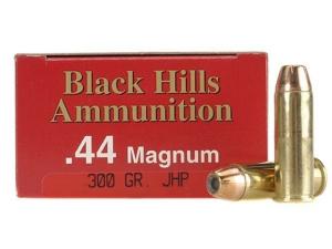 Black Hills Ammunition 44 Remington Magnum 300 Grain Jacketed Hollow Point Box of 50 - 989418