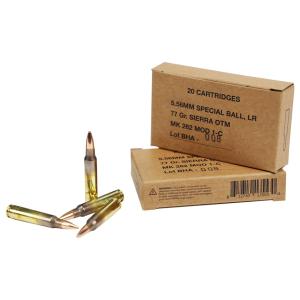 Black Hills Ammunition 5.56 Nato 77gr MK262 MOD 1-C 2750 FPS 20/box