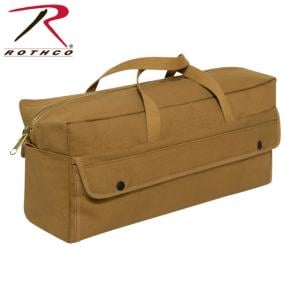 Rothco Canvas Jumbo Tool Bag With Brass Zipper, Coyote Brown, 81500-CoyoteBrown