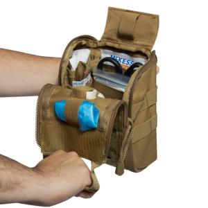Rothco Fast Action MOLLE Medical Pouch, Coyote Brown, 20757-CoyoteBrown