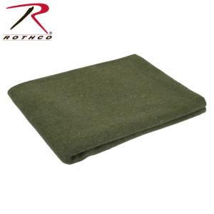 Rothco Wool Rescue Survival Blanket, Olive Drab, 66x90in, 10531-OliveDrab-66x90