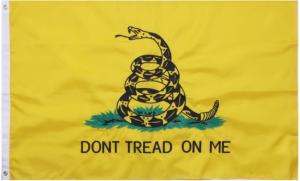 Rothco Deluxe Don't Tread On Me Flag, 5x8ft, 15661-5x8