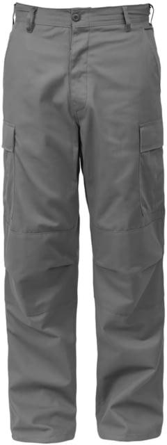 Rothco Relaxed Fit Zipper Fly BDU Pants, Grey, Large, 35-39 Waist, 29400-Grey-L35-39Waist
