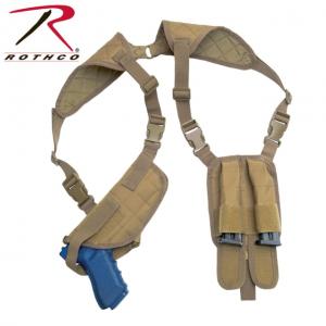 Rothco Ambidextrous Shoulder Holster, Coyote Brown, 10987-CoyoteBrown