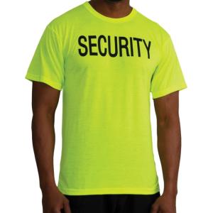 Rothco 2-Sided Security T-Shirt - Men's, Extra Large, Safety Green, 11035-XL