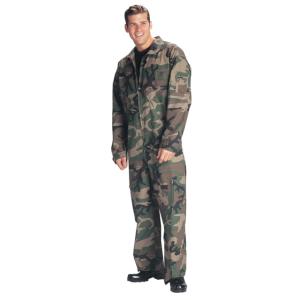 Rothco Flightsuits, Woodland Camo, 4XL, 70050-WoodlandCamo-4XL
