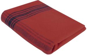 Rothco Striped Outdoor Wool Blanket, Red/Navy/Blue, 11095-RedNavyBlue