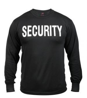 Rothco 2-Sided Security Long Sleeve T-Shirt, L, 60222-L