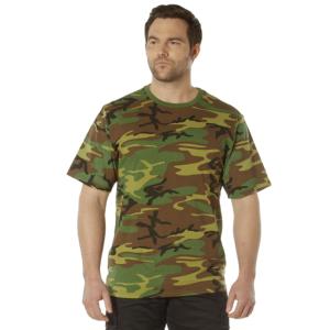 Rothco Full Comfort Fit T-Shirt, Woodland Camo, 2XL, 84216-WoodlandCamo-2XL