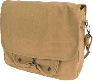 Rothco Vintage Canvas Paratrooper Bag, Coyote Brown, 91280-CoyoteBrown