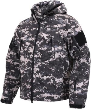 Rothco Special Ops Tactical Soft Shell Jacket, Subdued Urban Digital Camo, Medium, 98701-SubduedUrbanDigitalCamo-M