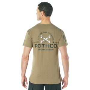 Rothco Getting The Job Done T-Shirt, Coyote Brown, M, 11355-CoyoteBrown-M