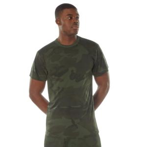 Rothco Moisture Wicking T-Shirt - Men's, Midnight Woodland Camo, 3XL, 12327-MidnightWoodlandCamo-3XL