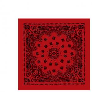 Rothco Large Trainmen Bandanas 27 Inch, Red/Black, 4349-RedBlack