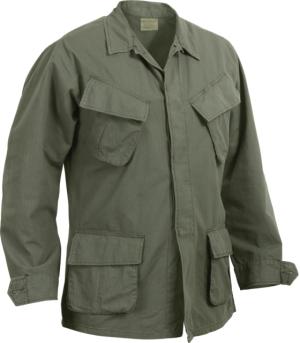 Rothco Vintage Vietnam Fatigue Shirt Rip-Stop, Olive Drab, 4XL, 4693