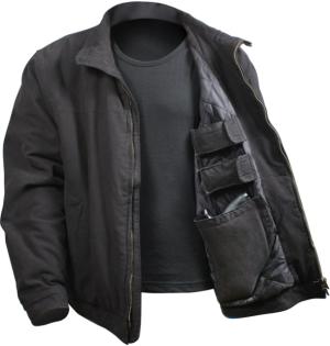 Rothco 3 Season Concealed Carry Jacket, Black, Small, 5385-Black-S
