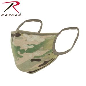Rothco Reusable 3-Layer Face Mask, Reversible MultiCam / Coyote, Large - Extra Large, 1249-LXL