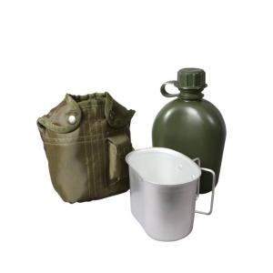 Rothco 3 Piece Canteen Kit With Cover & Aluminum Cup, Olive Drab, 1140-OliveDrab