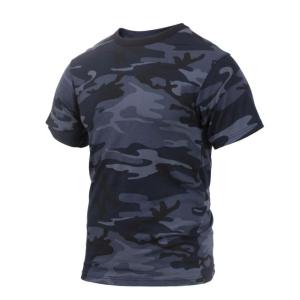 Rothco Colored Camo T-Shirts, M, Midnight Blue Camo, 3830-MidnightBlueCamo-M