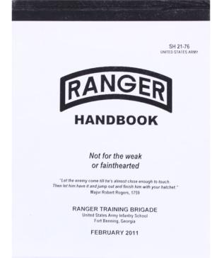 Rothco Ranger Handbook, White, 1400