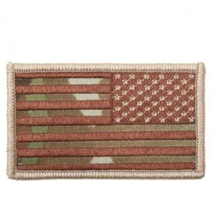 Rothco American Flag Patch - Hook Back, MultiCam, Bulk Packaging, 17772-MultiCam-Reverse-BulkPackaging