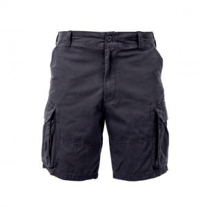 Rothco Vintage Solid Paratrooper Cargo Short, Black, XL, 2130-Black-XL
