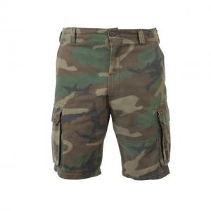 Rothco Vintage Camo Paratrooper Cargo Shorts, Woodland Camo, 2XL, 2141-WoodlandCamo-2XL