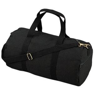 Rothco Canvas Shoulder Duffle Bag - 19 Inch, Black, 2221-Black