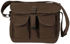 Rothco Canvas Ammo Shoulder Bag, Brown, 2267-Brown
