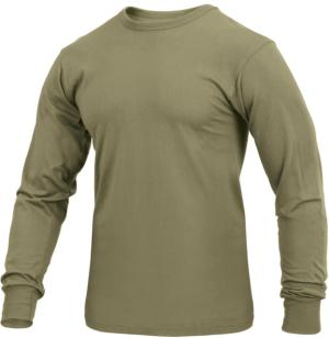 Rothco Long Sleeve Solid T-Shirt, AR 670-1 Coyote Brown, Large, 3727-AR670-1CoyoteBrown-L