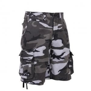 Rothco Vintage Camo Infantry Utility Shorts, City Camo, L, 2525-CityCamo-L