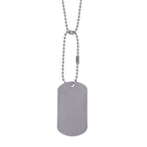 Rothco G.I. Type Dog Tag, Silver, 8381-Silver