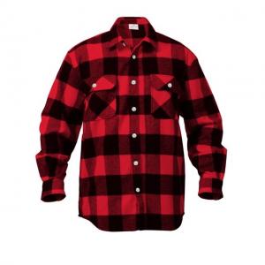 Rothco Extra Heavyweight Buffalo Plaid Flannel Shirts, Red Plaid, 5XL, 3742-RedPlaid-5XL