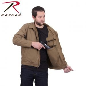 Rothco Lightweight Concealed Carry Jacket, Coyote Brown, XL, 3801-CoyoteBrown-XL