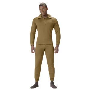Rothco ECWCS Poly Zip Collar Shirts, AR 670-1 Coyote Brown, 3XL, 3863-AR670-1CoyoteBrown-3XL