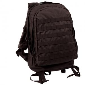Rothco MOLLE II 3-Day Assault Pack, Black, 40139-Black