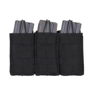 Rothco MOLLE Open Top Triple Mag Pouch, Black, 41005-Black