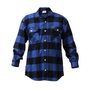 Rothco Extra Heavyweight Buffalo Plaid Flannel Shirts, Blue Plaid, 3XL, 4740-BluePlaid-3XL