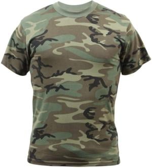 Rothco Vintage Camo T-Shirt - Men's, Woodland Camo, Extra Large, 4777-WoodlandCamo-XL