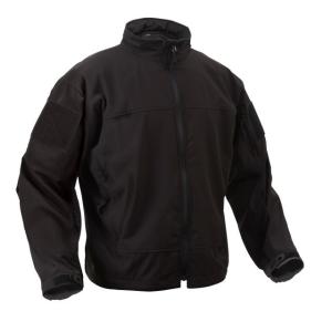 Rothco Covert Ops Light Weight Soft Shell Jacket, Black, XL, 5262-Black-XL