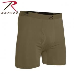 Rothco Moisture Wicking Performance Boxer Shorts - Men's, Antimicrobial, Anti-Odor, AR 670-1 Coyote Brown, 2XL, 3827-2XL
